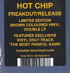 Hot Chip Freakout Release Limited Edition Brown Double Vinyl LP Domino 2022