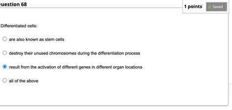 Solved Differentiated cells: are also known as stem cells | Chegg.com