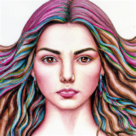 ai art  girl  long hair images