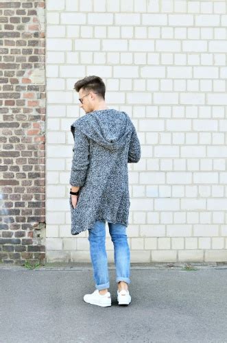 M Nner Blog Berlin Outfit Longcardigan Jeans Streifenshirt Sneaker