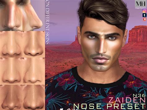 The Sims Resource Zaiden Nose Preset N36