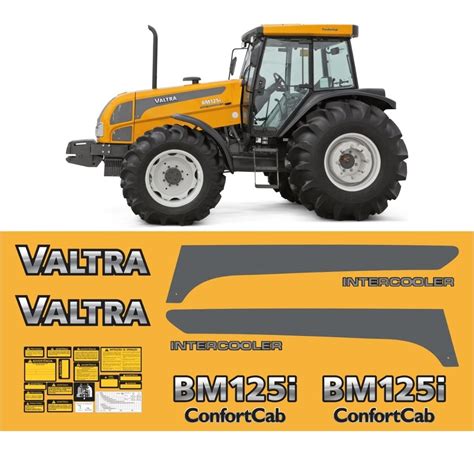 Kit Adesivos Faixas Etiquetas Trator Valtra Bm I Bm I Mercado Livre