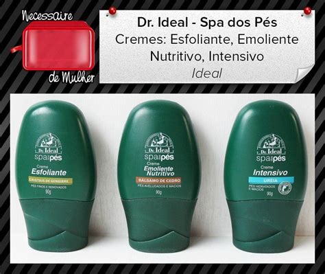 Kit Spa dos Pés Dr Ideal 3 Cremes Ideal