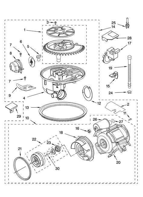 Kenmore Elite Dishwasher Parts Diagram