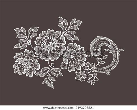 White Romantic Lace Clip Art Stock Vector (Royalty Free) 2193205621 ...