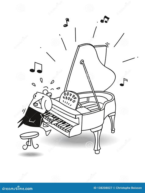 pianist drawing 1