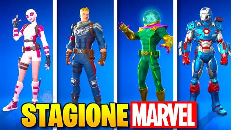 TUTTE LE SKIN DEL PASS MARVEL SU FORTNITE DALLA PEGGIORE ALLA MIGLIORE