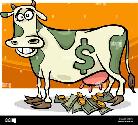 cash cow saying cartoon illustration Stock Vector Image & Art - Alamy