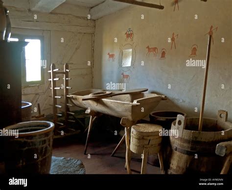 Abattoir Slaughter House Interior View In An Old House With Original