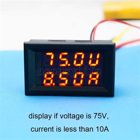 Купить Датчик DC 0-100В 10А вольтметра амперметра красной led панель ...