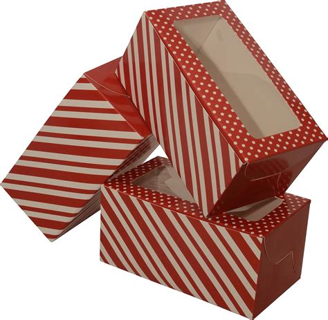 Mini Treat Cookie Boxes Rectangular With Clear Window 8 3