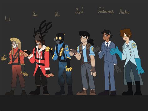 Proper Lineup Of My Tf2 Ocs Roriginalcharacter