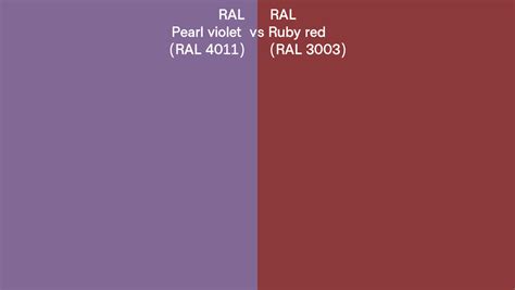 Ral Pearl Violet Vs Ruby Red Side By Side Comparison