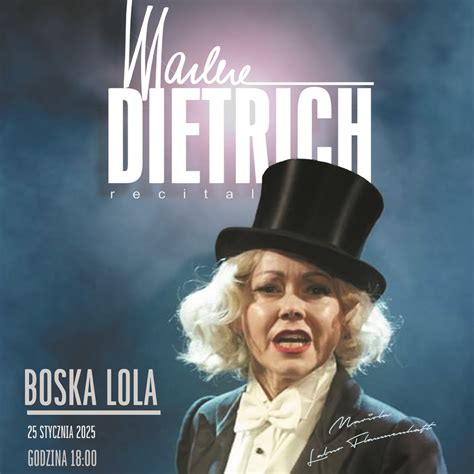 Marlene Dietrich Boska Lola recital Mariola Łabno Flaumenhaft