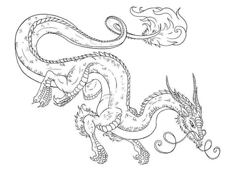 Friendly Chinese Dragons Coloring Pages