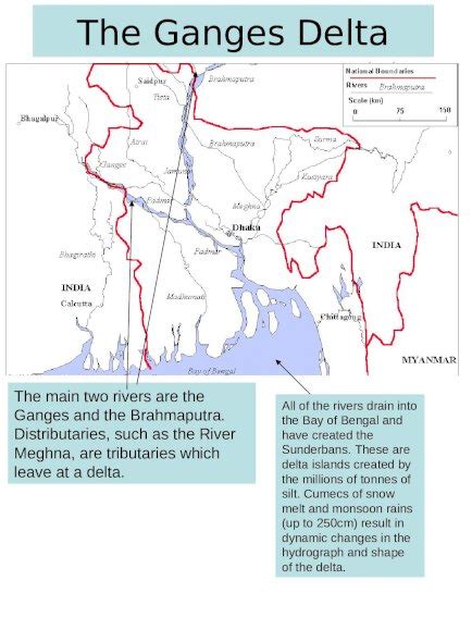 Ppt The Ganges Delta The Main Two Rivers Are The Ganges And The