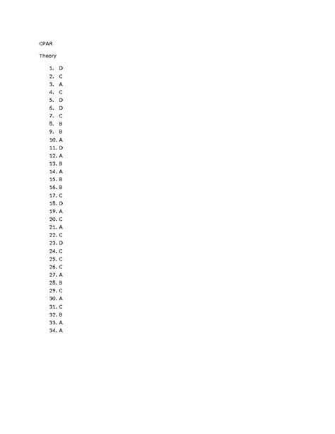 Cpar Theory From Cpar Bs Accountancy Cpar Theory 1 D 2 C 3 A 4