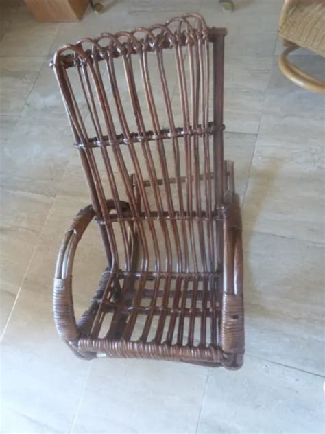 Rocking Chair Enfant Chaise Bascule Fait Main En C Te D Ivoire Eur