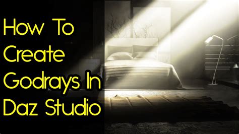 Daz Studio Lighting Tutorial God Rays Youtube