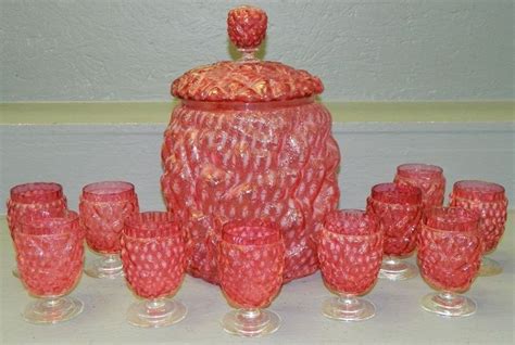 Puffy Cranberry Punch Bowl Set PUNCH BOWLS Pinterest Punch Bowls