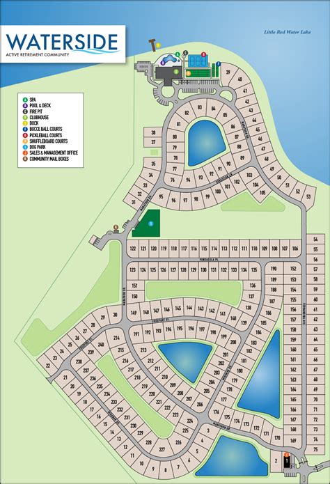 Community Map Of Waterside Mhc 55 Mhc Avon Park Fl