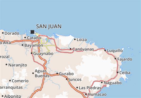 MICHELIN Canóvanas map - ViaMichelin