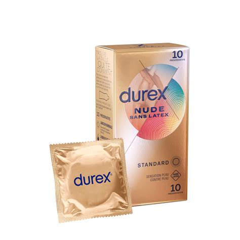 Boîte de préservatifs sans latex de la gamme Durex Nude