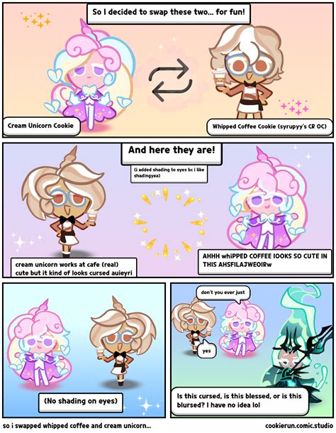 So I Swapped Whipped Coffee And Cream Unicorn Comic Studio