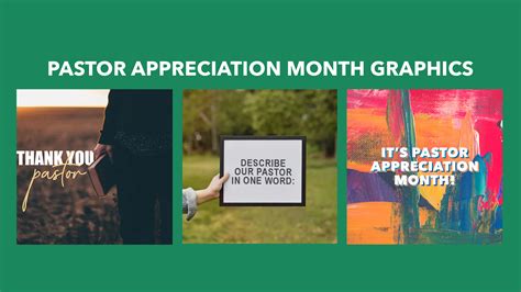 Free Pastor Appreciation Month Graphics - For Ministry Resources