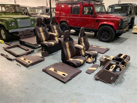 Chocolate And Barley Leather Interior Recaro Seats Door Cards Dash Board More Fits Land Rover