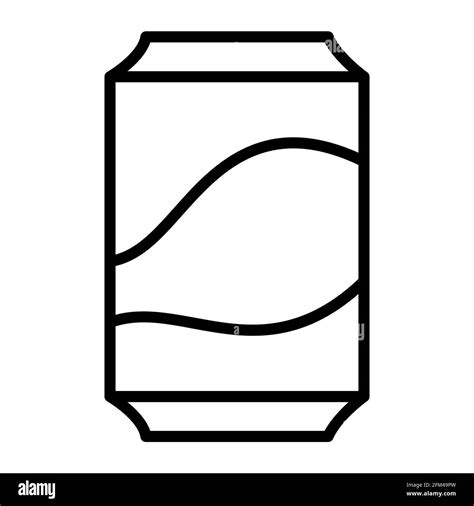 Cola Soda Soft Drink Single Icon With Outline Style Vector Design