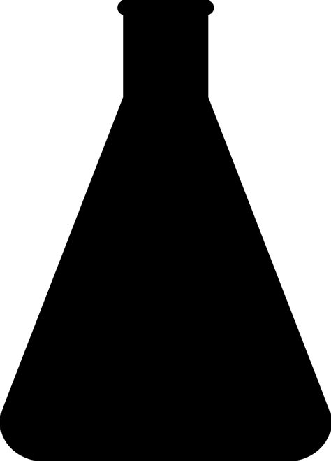 svg glass lab research flask  svg image icon svg silh