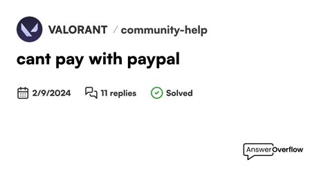 Cant Pay With Paypal Valorant