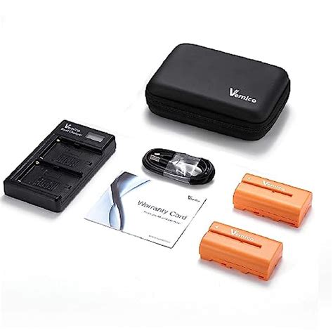 Vemico Np F Battery Charger Set X Mah Replacement Batteries