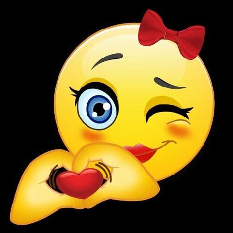 Pin De Barbara Ryłko Em Emoty Emoticon De Amor Emoji De Beijo Smiley Emoji