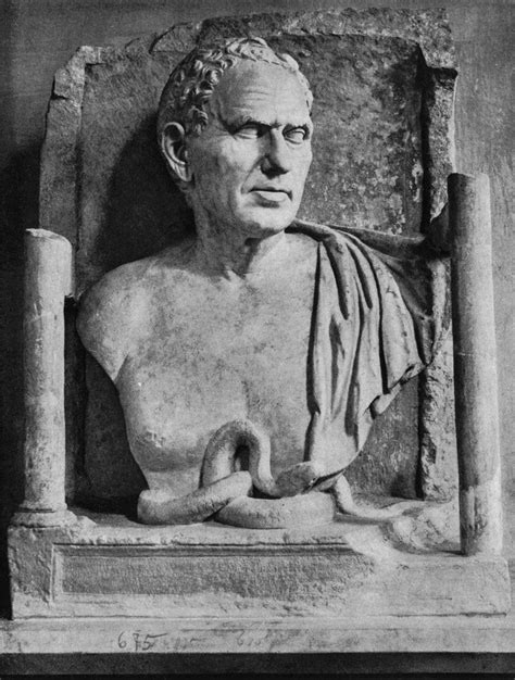 Bust Of An Unknown Roman In An Aedicula From The Monument Of The