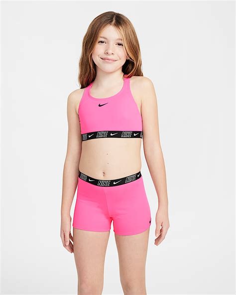 Conjunto De Shorts Y Bikini De Espalda Deportiva Para Ni A Talla Grande Nike Swim Nike