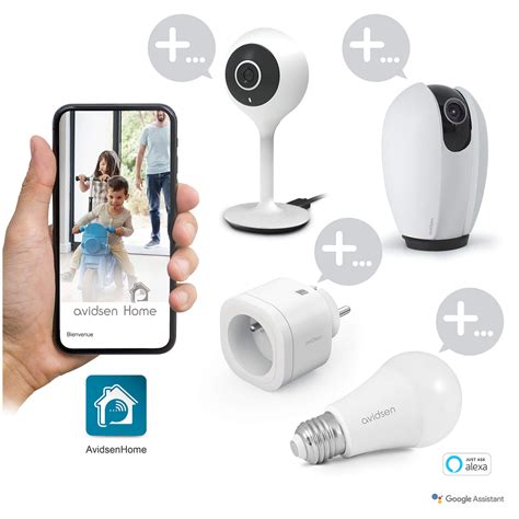 HomeCam Caméra intérieure connectée application Avidsen Home