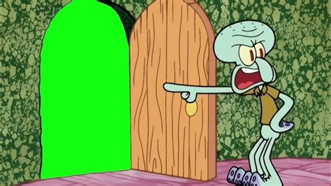 🌟 Squidward Green Screen Kicking Spongebob Out Youtube