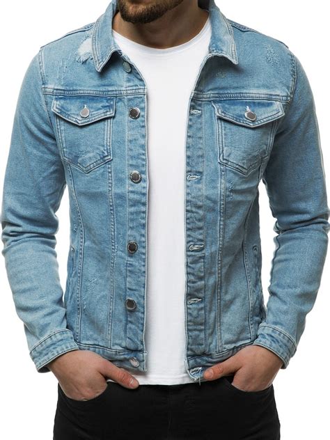 Veste En Jean Homme Bleu Ozonee G 602 Ozonee