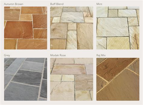 Paving Comparison Indian Sandstone Alda Landscapes