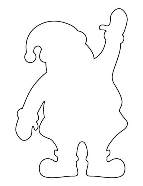 Santa Claus Pattern Use The Printable Outline For Crafts Creating