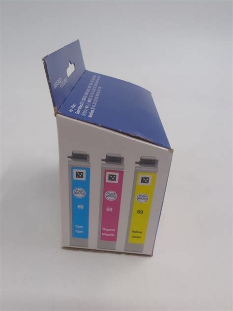 Epson 69 T069520 Cyan Magenta Yellow Ink Cartridge Pack Genuine 04