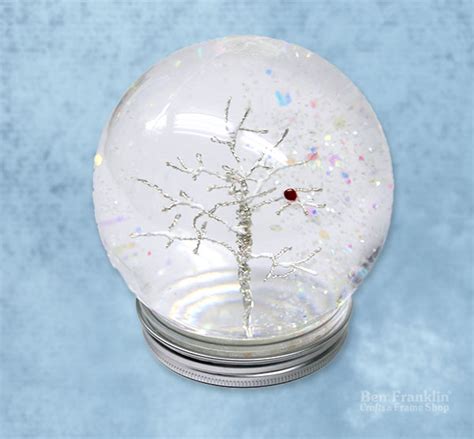 Diy Waterless Snow Globe Snowman Scene Ben Franklin Crafts And Frame Shop