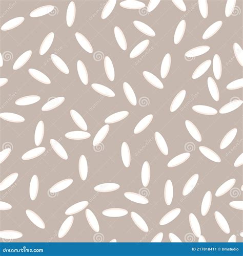 Vector Seamless Rice Texture Stock Vector Illustration Of Boho Motif