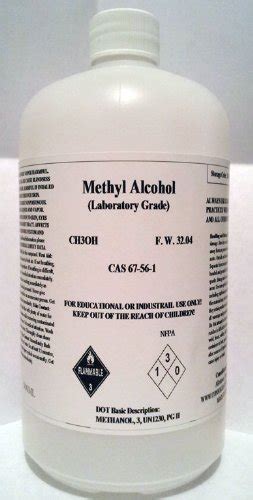 Methyl Alcohol Methanol High Purity Ml Oz