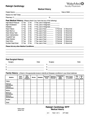 Fillable Online Raleigh Cardiology Fax Email Print Pdffiller