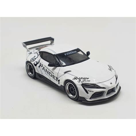 Xe Mô Hình Pandem Toyota GR Supra V1 0 White LHD 1 64 Mini GT Trắng