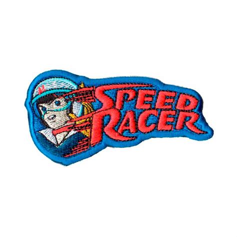 patch bordado desenho piloto speed racer dv  talysma