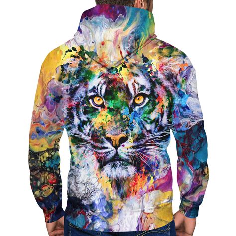 Colorful Tiger Hoodie Hoodie Lab